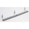 Forgácsolt acél fogasléc 30*8 mm, 4-es modullal, 5db távtartóval és csavarral Forgácsolt acél fogasléc 30*8 mm, 4-es modullal, 5db távtartóval és csavarral